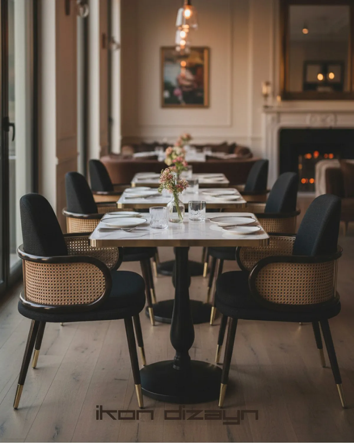 Luks Restoran - Hasir Sandalye