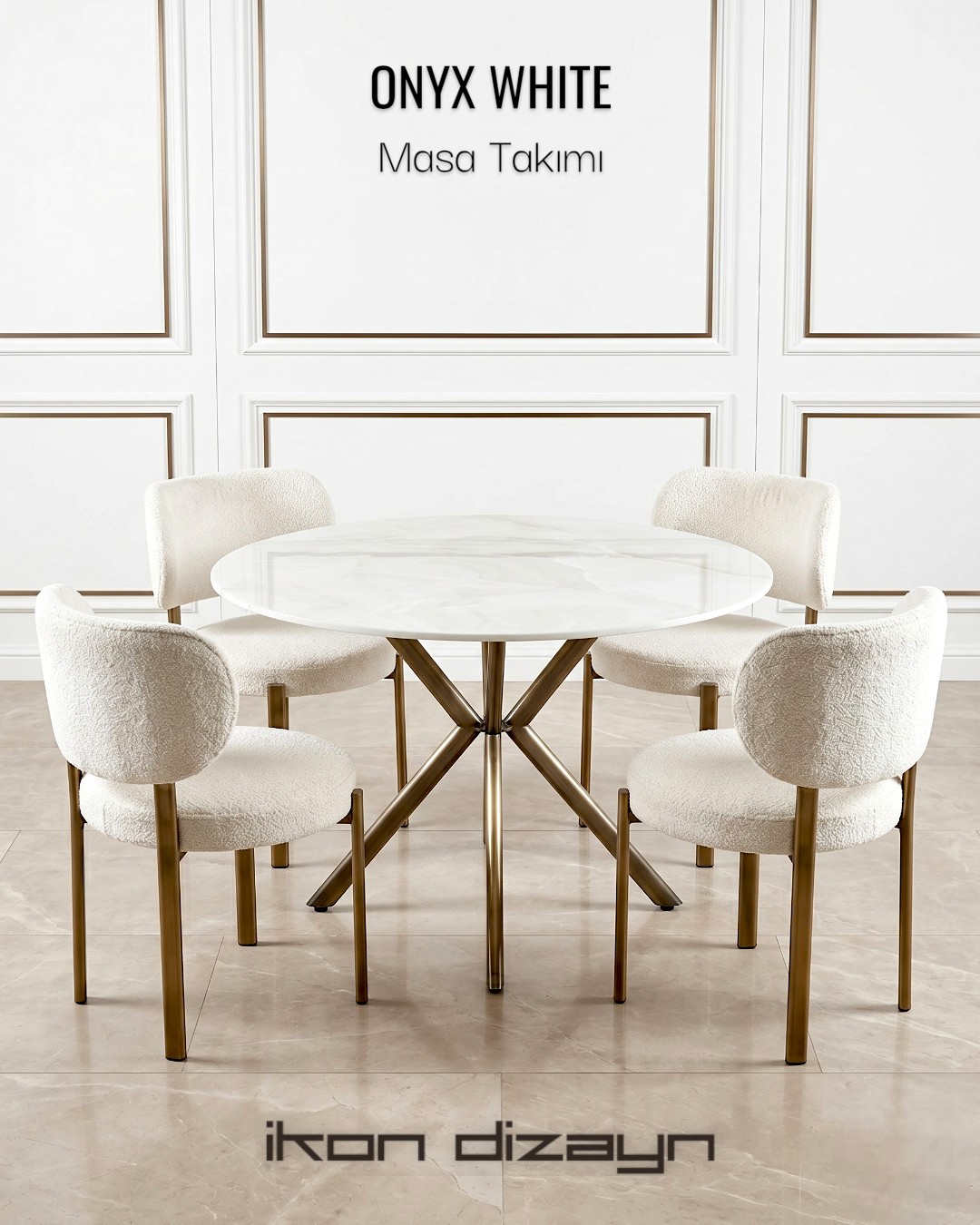 Onyx White Masa Takımı
