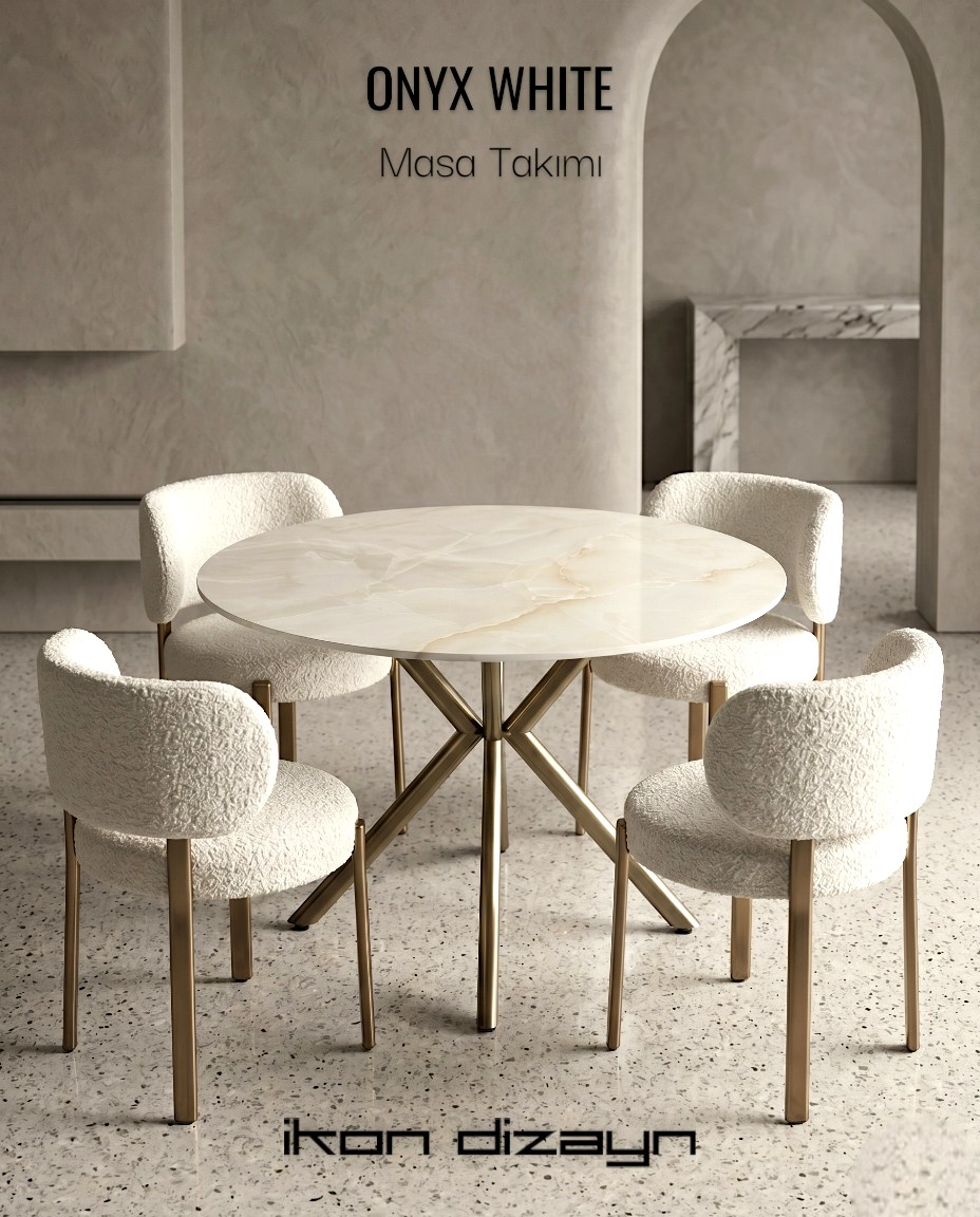 Onyx White Masa Takımı