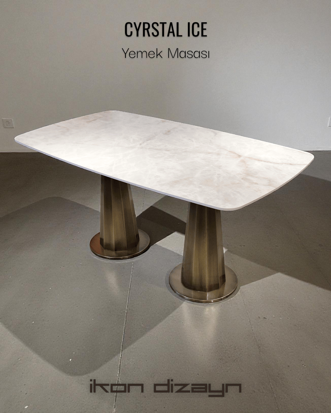 Cyrstal Ice Yemek Masası